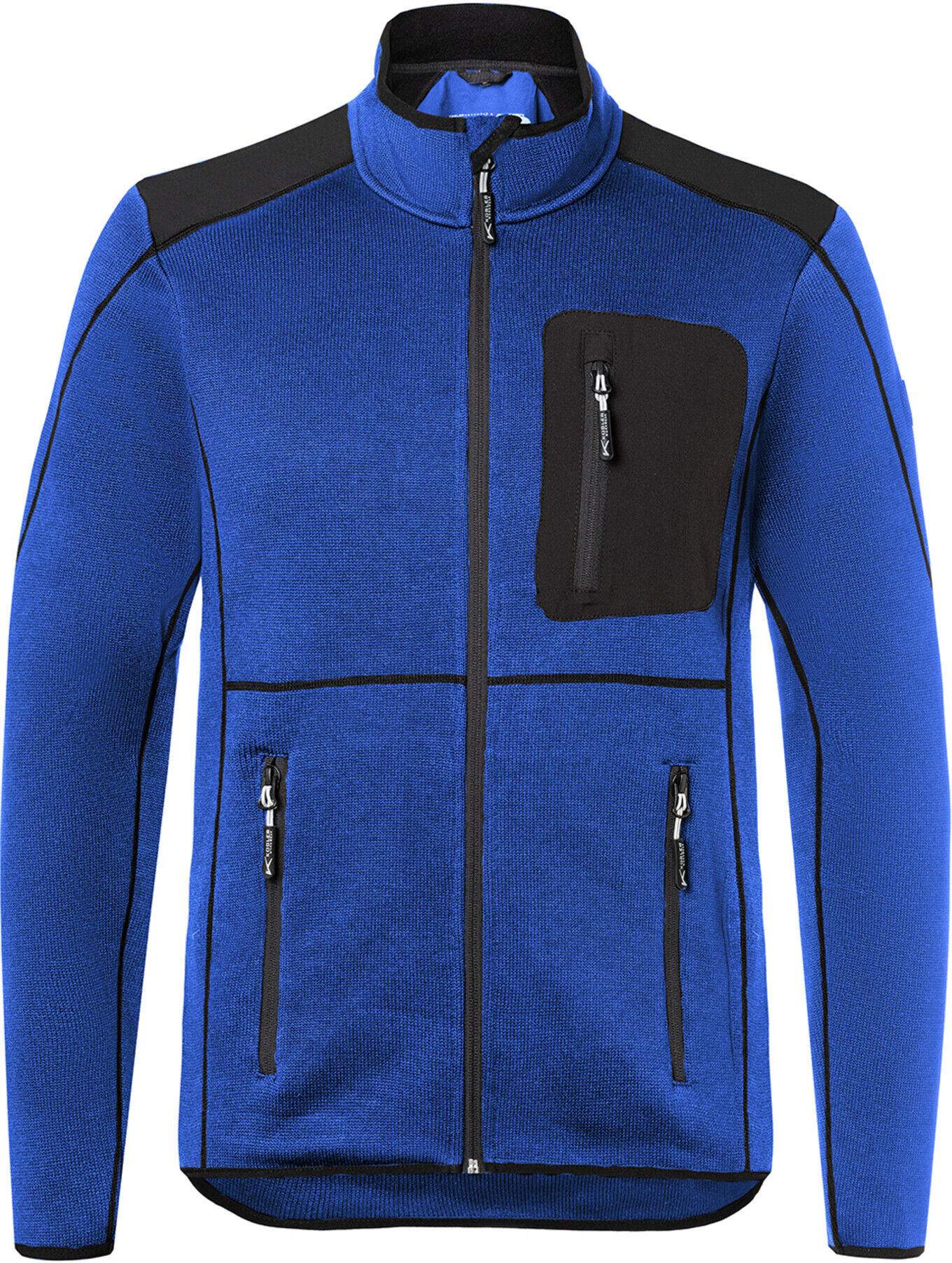 Strickjacke kbl.blau/schwarz Form 1443 Größe XXL ; Kübler Workwear (1443 6339-4699-XXL)