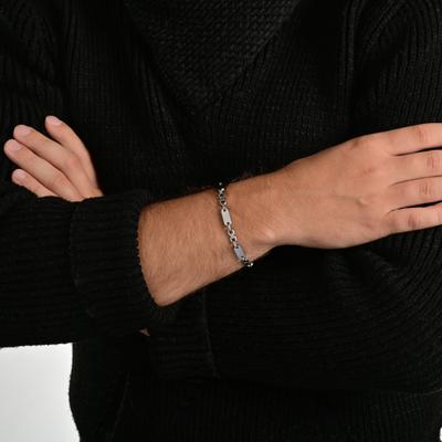 Armband ADELIA´S "Armband aus Edelstahl 19 cm", silber, Armbänder, Damen, 19cm, Edelstahl, Armband, Schöne Geschenkidee zum Weihnachten