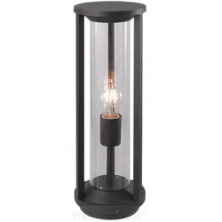 Megatron Pollerleuchte CILLO, IP65, Höhe 50cm, E27 max. 15W, Alu-Druckguss anthrazit / Glaszylinder klar MT69048