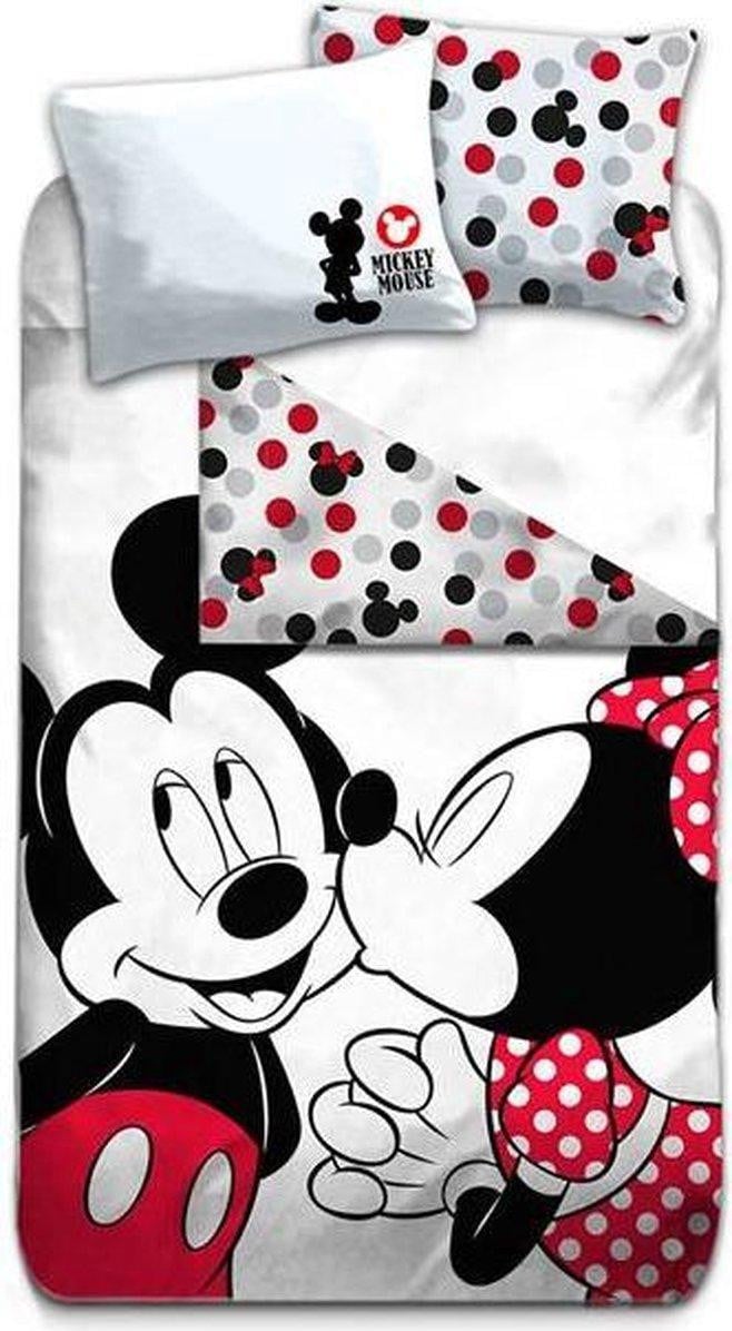 Disney Minnie Mouse Dekbedovertrek Kiss voor kinderen - 140 x 200 cm