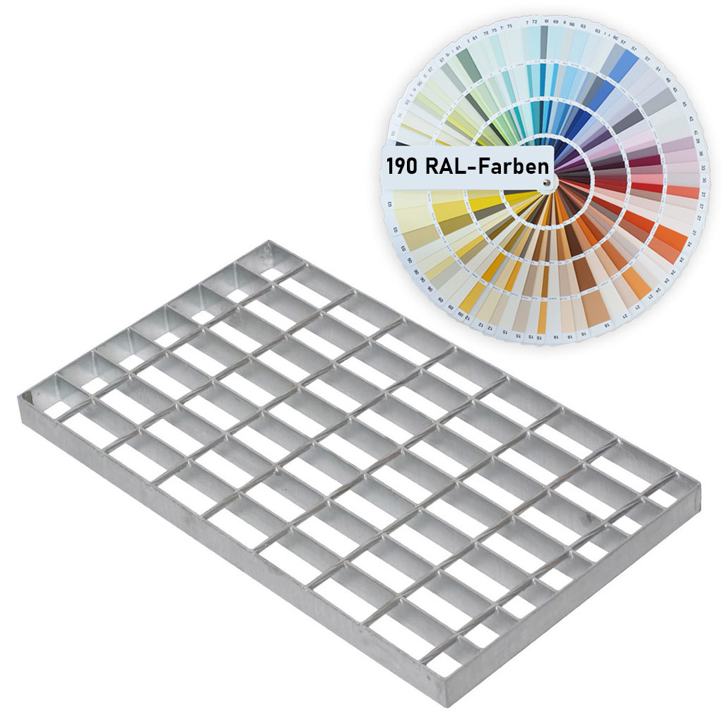 Www Laufrost, Trittrost 42x25cm, RAL-Farben 6581-ral
