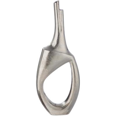 Bodenvase GILDE "Lochvase, "Haydon", Aluminium", silber (silberfarben), B:29cm H:73cm T:9cm, Aluminium, Vasen