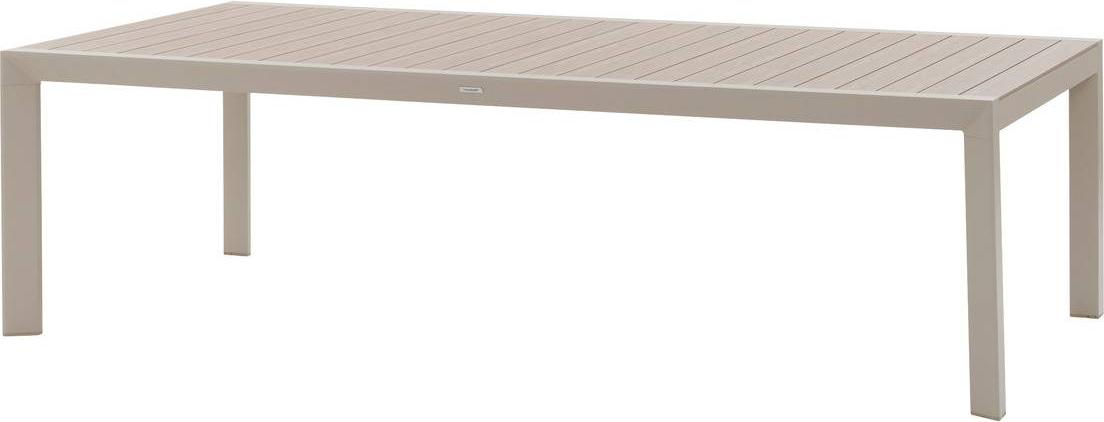 Gartentisch "evasion" holzoptik leinen &amp ton 12 plätze lates aus aluminium - Hespéride