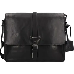 Leonhard Heyden Roma Aktentasche Leder 35 cm Laptopfach (15"), Notebooktasche, Schwarz