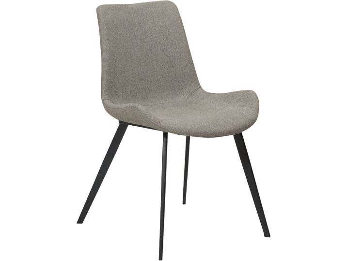 DAN-FORM Stilvoller Stuhl 2er-Set Hype Stoff hellgrau - Stuhl 2er-Set