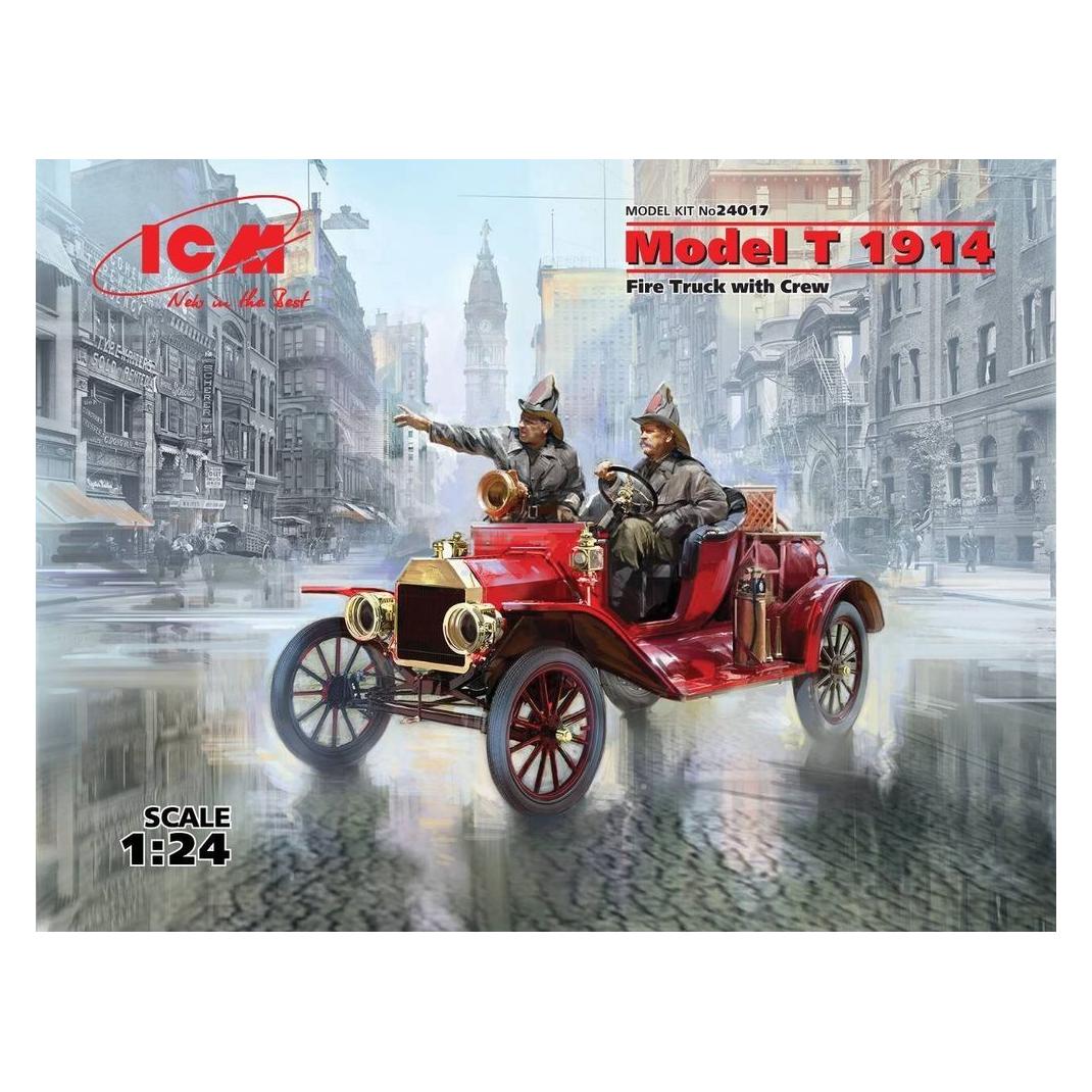 ICM Model T 1914 Fire Truck with Crew (24017)