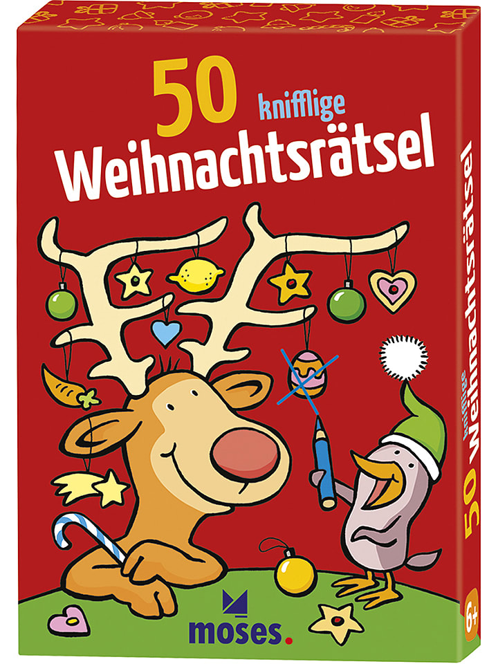 moses. Rätselspiel "50 knifflige Weihnachtsrätsel" - ab 7 Jahren - onesize