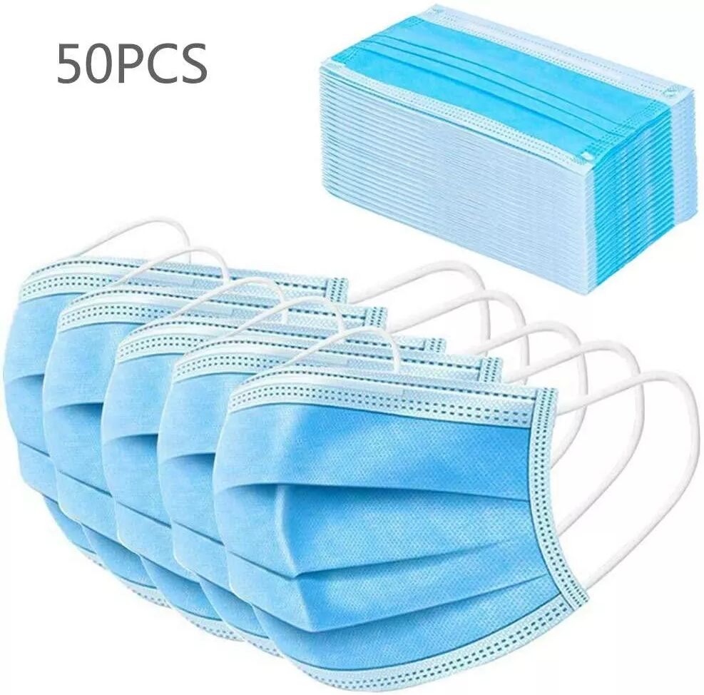 INF Mundschutz Atemschutzmaske 3-lagig 50er Pack