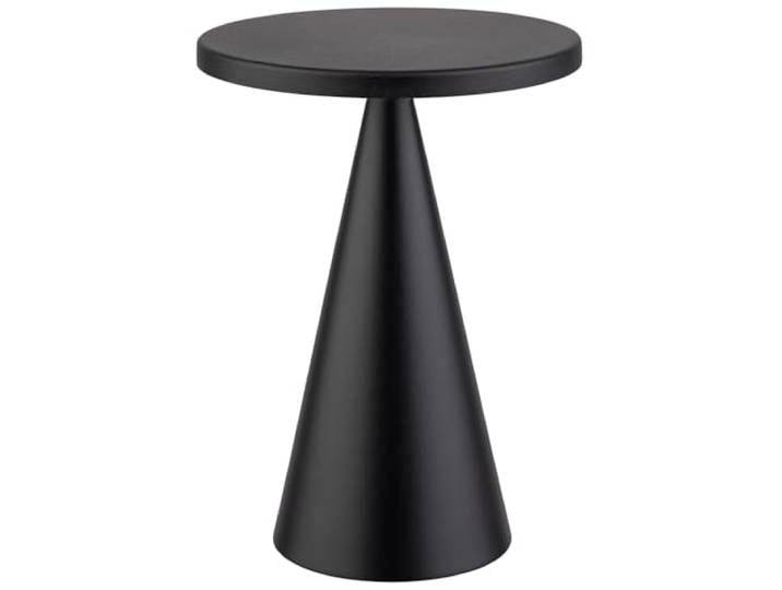 APS 17111 Cone Lampe de Table sans Fil avec Station de Charge\, câble de Charge USB et télécommande\, Hauteur 18 cm\, Noir
