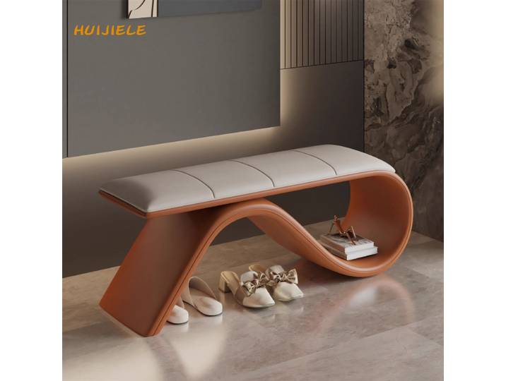 Banc centre commercial repos tabouret rembourré banc gain de place meubles changement de chaussures tabouret léger luxe Simple chaussure tabouret maison