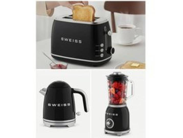 Pack petit-déjeuner - HKOENIG - Pack Trio - Bouilloire 1L 1000W - Grille‑pain 2 fentes 850W - Blender 1 5L 1000W
