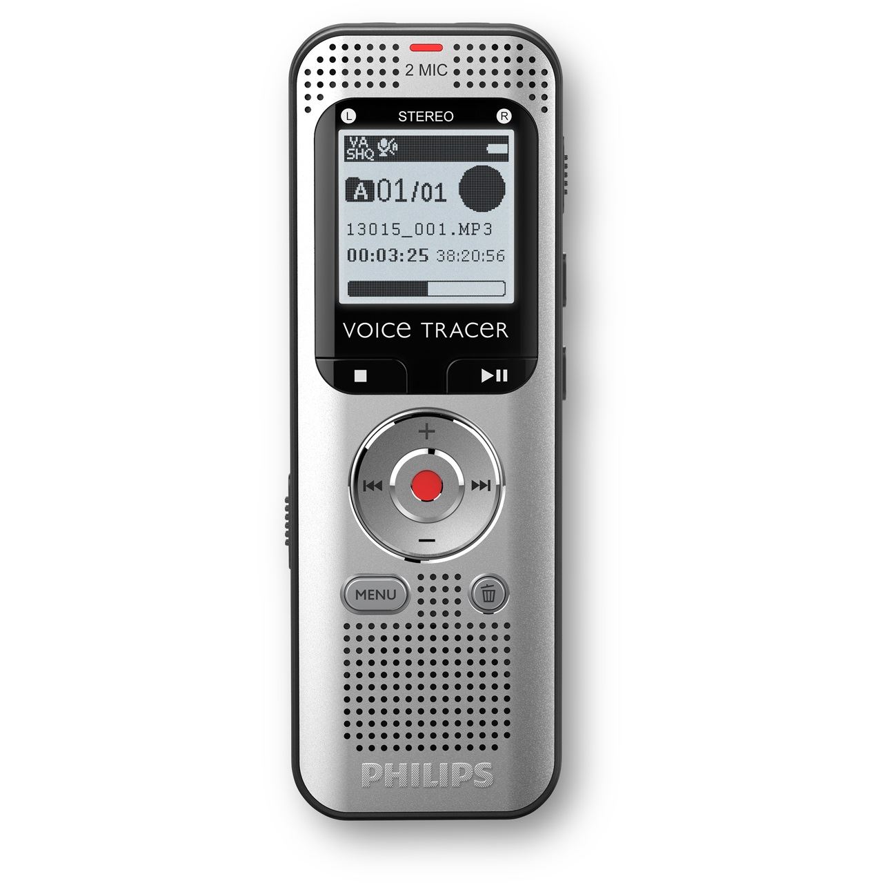 PHILIPS DVT2015 mit automatischer Spracherkennung digitales Diktiergerät 8 GB