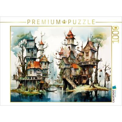 CALVENDO Puzzle Ein Motiv aus dem Kalender 'Kuriose Häuser' | 1000 Teile Lege-Größe 64x48cm Foto-Puzzle für glückliche Stunden