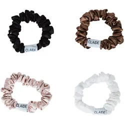 CLAIDE Mini Scrunchies Classic 4er Bundle