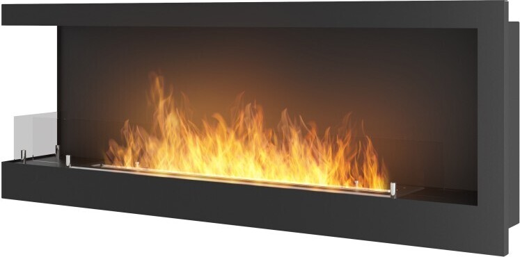 Corner 1200 Left SimpleFire eingebauter Bioethanol-Kamin mit Glas