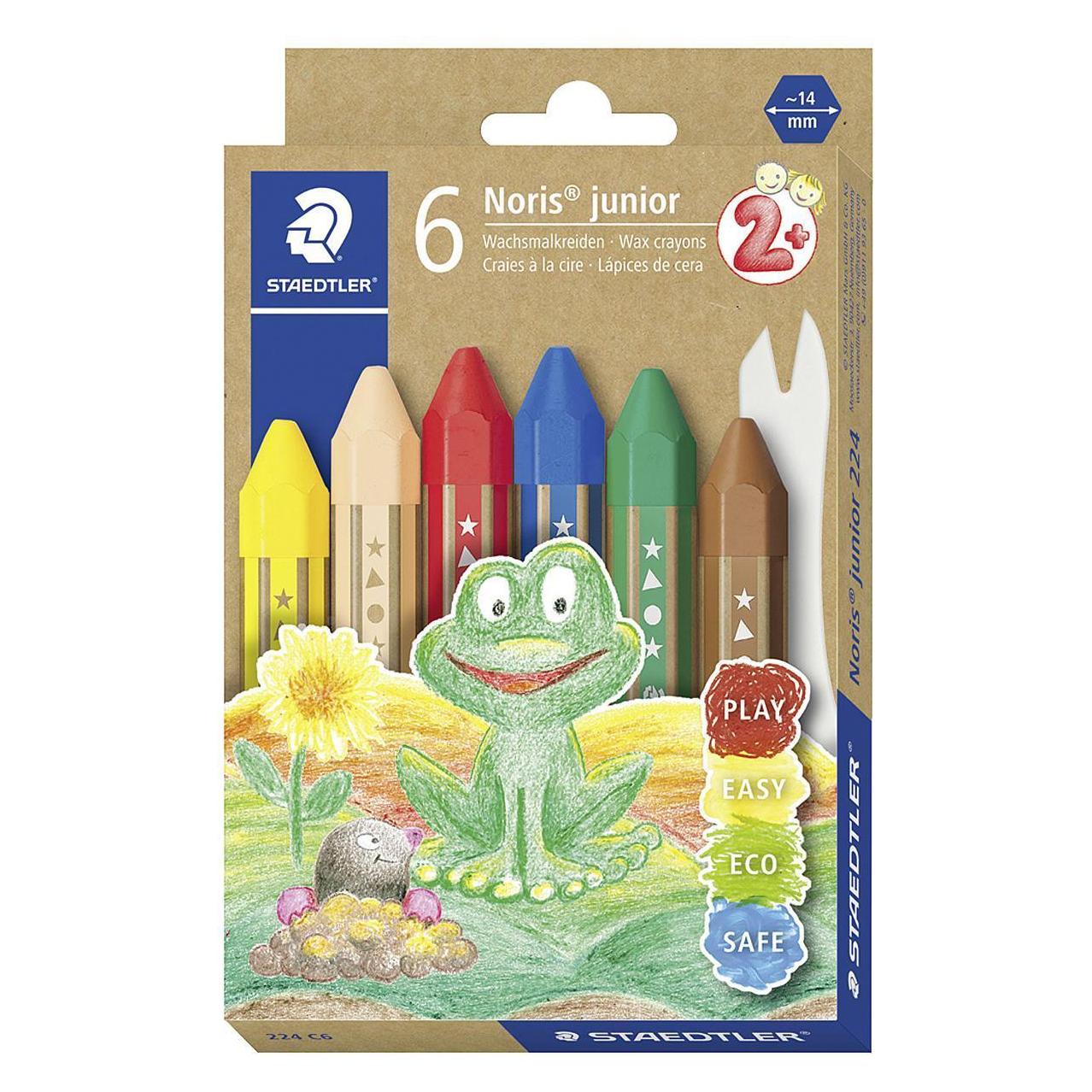 Staedtler Wachsmalkreide 'Noris junior' (6x) (224 C6) Mindestbestellmenge: 6 Stück