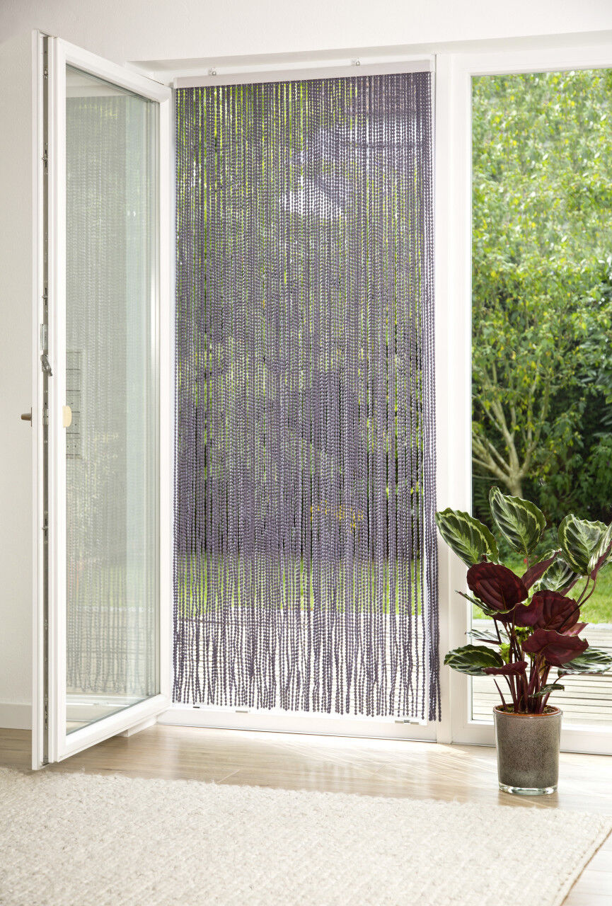 Conacord Türvorhang Bead dunkelgrau 90 x 200 cm