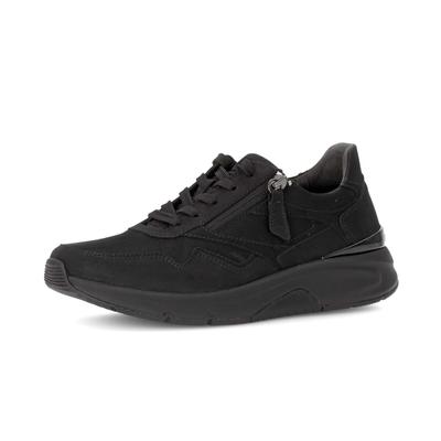 Sneaker GABOR "Sneaker low", Damen, Gr. 35, schwarz, Schuhe Sneaker