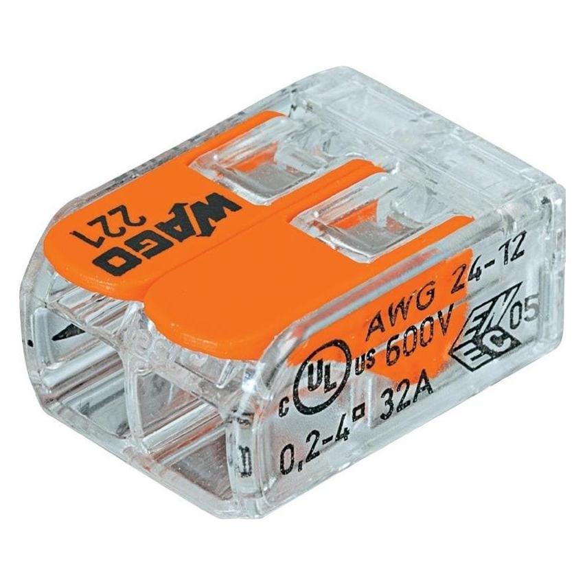 Wago CONNECTOR 2X0.2-4MM2 32A/450V 5PCS (4050822141258)