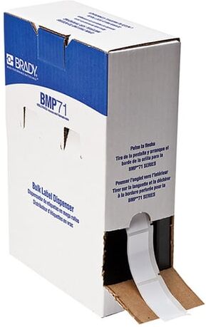 Brady BM-20-424 etiquetas de papel brancas 50,80 mm x 25,40 mm