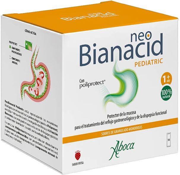 Aboca Neobianacid Pediatric 36 Saquetas Morango