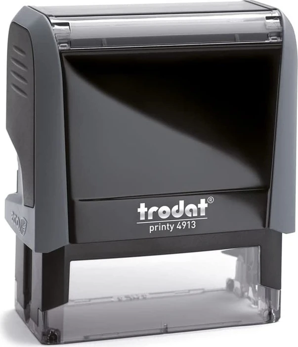 trodat Textstempel, individualisierbar printy 4913 selbstfärbend schwarz mit Logo