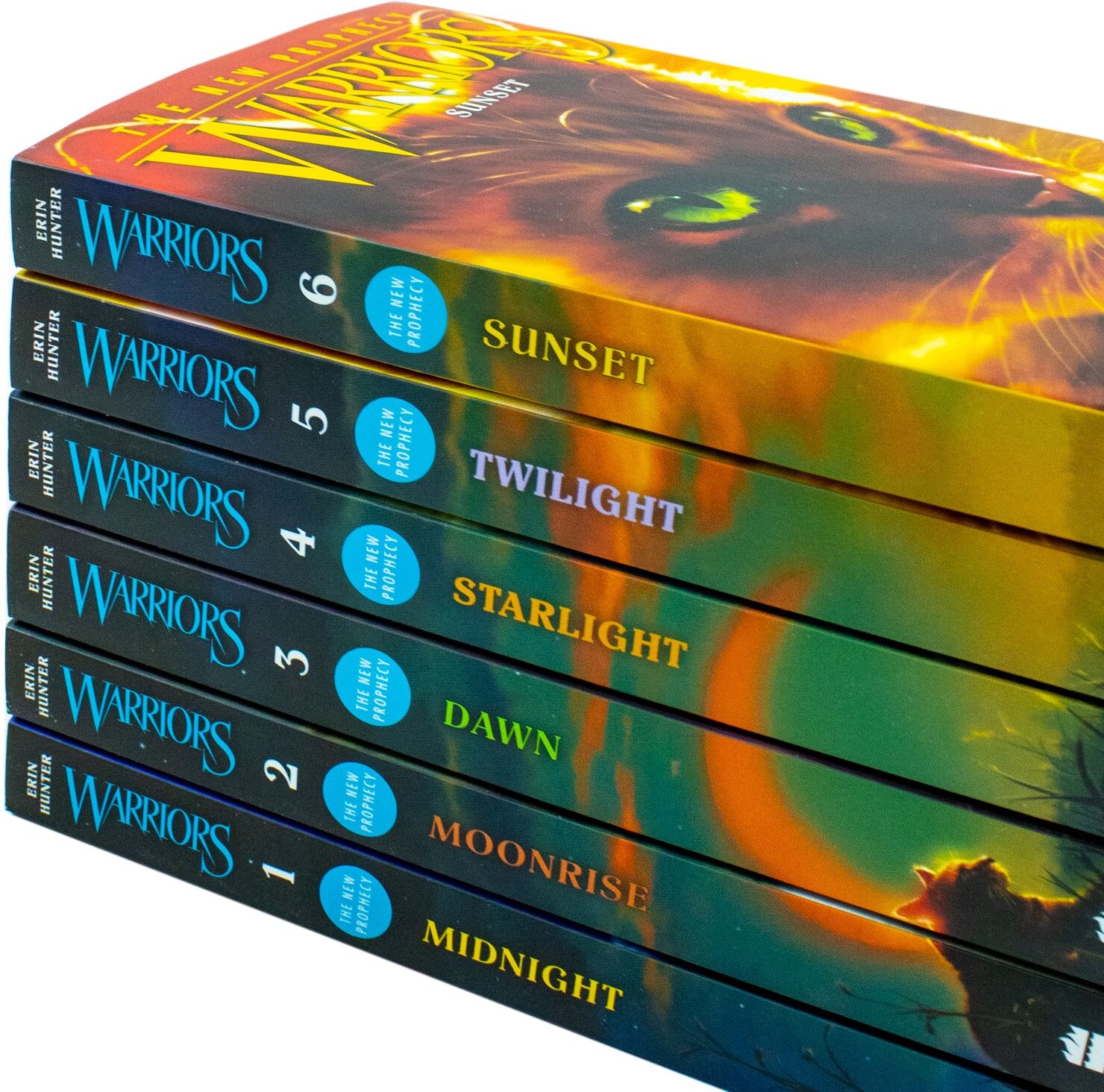 HARPERCOLLINS Warrior Cats Series 2 The New Prophecy By Erin Hunter 6 Books Set NEW COVER