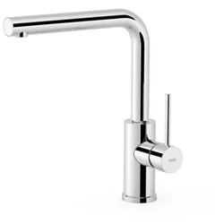 Tres Kitchens Küchenrmatur 162436 schwenkbar, stromsparend, L-Auslauf, chrom