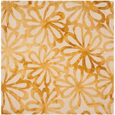 SAFAVIEH Handmade Dip Dye Caron Floral Watercolor Wool Rug
