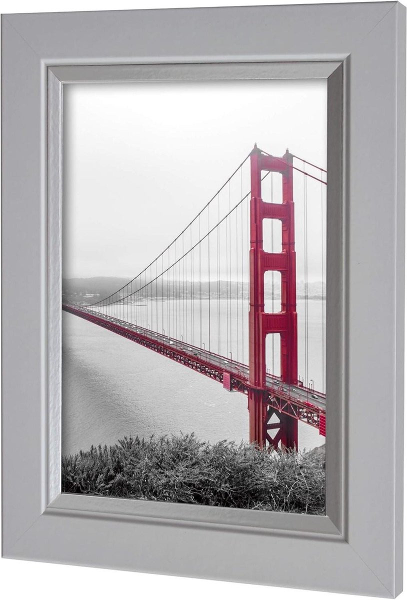 Wit Fotolijst Ophangframe Wanddecoratie met Decorfolie 30 x 45 cm
