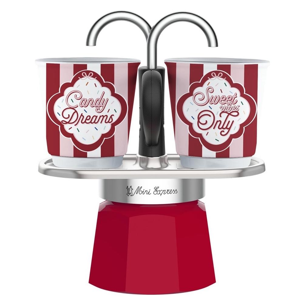 Bialetti Mini Express Set Candyland rot/weiss (0005461)