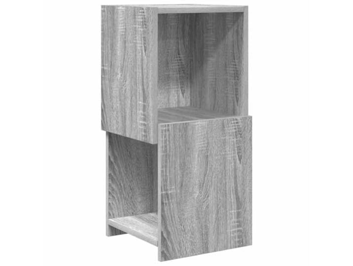 KUPTYERFG Eckschrank Graues Sonoma 30,5x30x65 cm aus Holzwerkstoff Platzsparendes Eckregal mit 2 Fächern für Flur und Schlafzimmer, matte Optik für modernes Wohnen