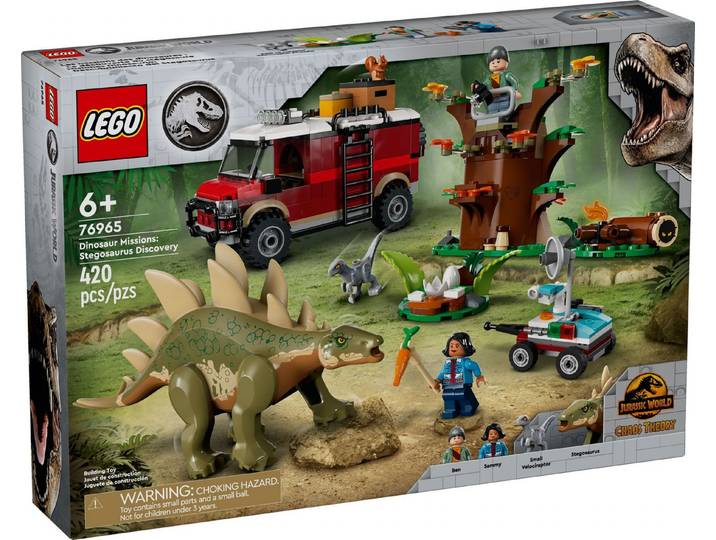 LEGO® LEGO® Jurassic World 76965 Dinosaurier-Missionen: Stegosaurus Konstruktionsspielsteine, (420 St)