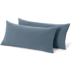 Tchibo - 2 Jersey-Kopfkissenbezüge - blau