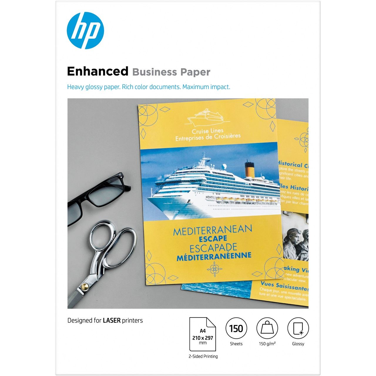 HP CG965A Fotopapier für Laser 29.7x21 cm (150 Blatt)