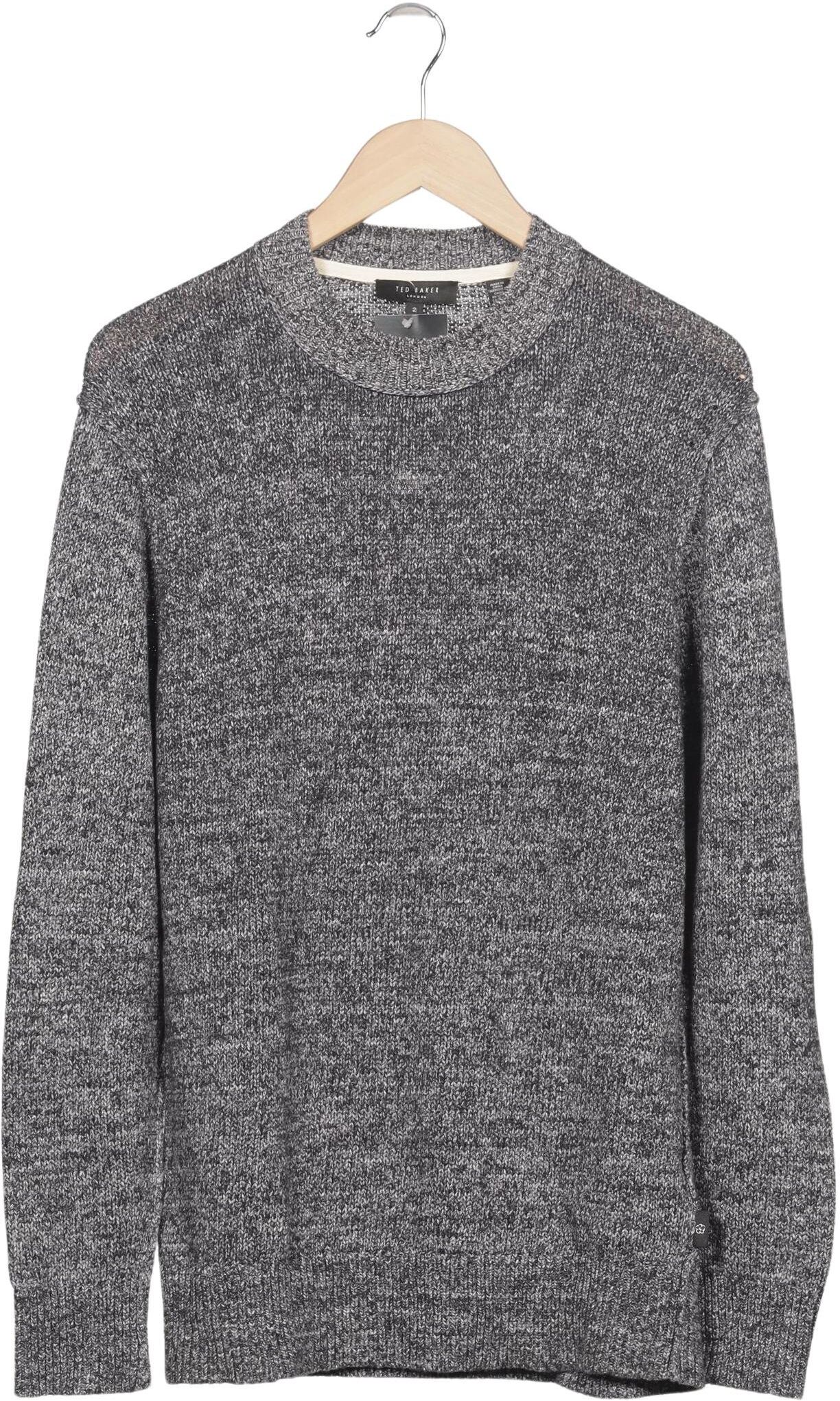 TED Baker Herren Pullover, Grau, Gr. S (Ted Baker 2), Baumwolle - Second Hand