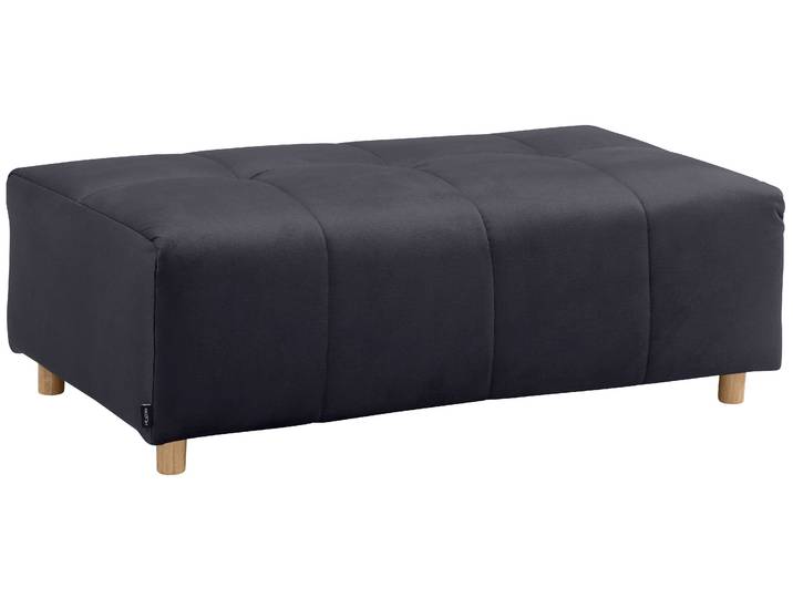 Polsterhocker HOME AFFAIRE Scania , grau (anthrazit), B:127cm H:45cm T:68cm, Microfaser (100% Polyester);Struktur fein (100% Polyester);Samtoptik (100% Polyester), Hocker, Polsterhocker, passend zum Ecksofa Scania