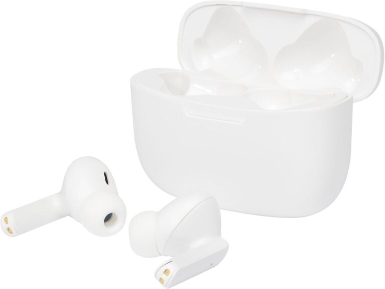 Écouteurs True Wireless publicitaires Essos 2.0 blanc