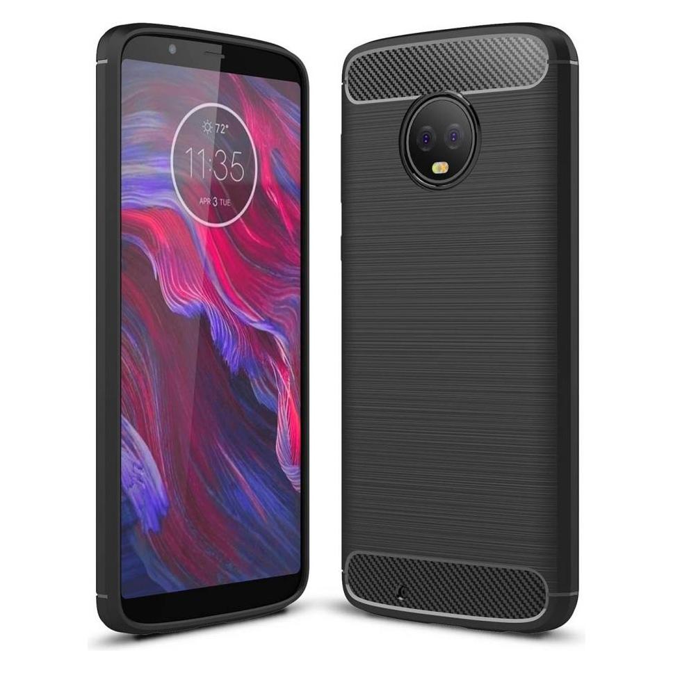 Screenguard Motorola Moto G6 Hülle Carbon Brushed Soft TPU (Motorola Moto G6) (00024664)