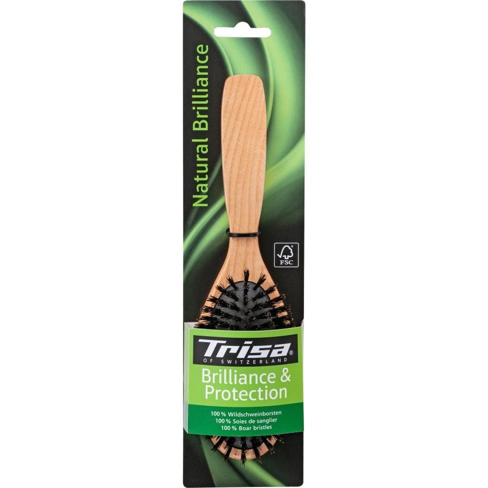 Trisa Natural Brilliance Haarbürste reine Borsten 1 St Bürste