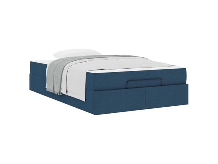 KTHLBRH Bett mit Schubladen und Matratze Blau 2 Stück Modernes Design, weicher Stoff, bequemer Schaum, zusätzlicher integrierter Stauraum