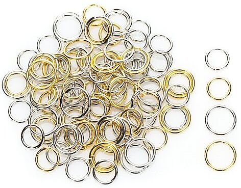 Ringel, gold und silber, 100 Stück