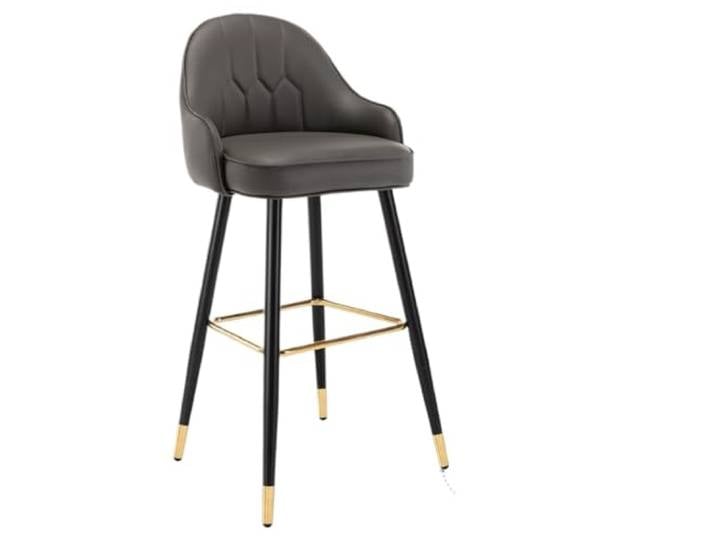 VNCdfhETs Barstuhl 2er Set Barhocker Leder Gepolsterter Sitz Mit Armlehnen Hohe Hocker Barstuhl Barhocker(E,Seat Height 65cm)