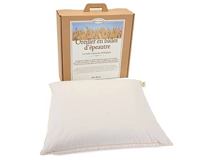 Oreiller en épeautre BIO (Taille oreiller : 60 x 60 cm)