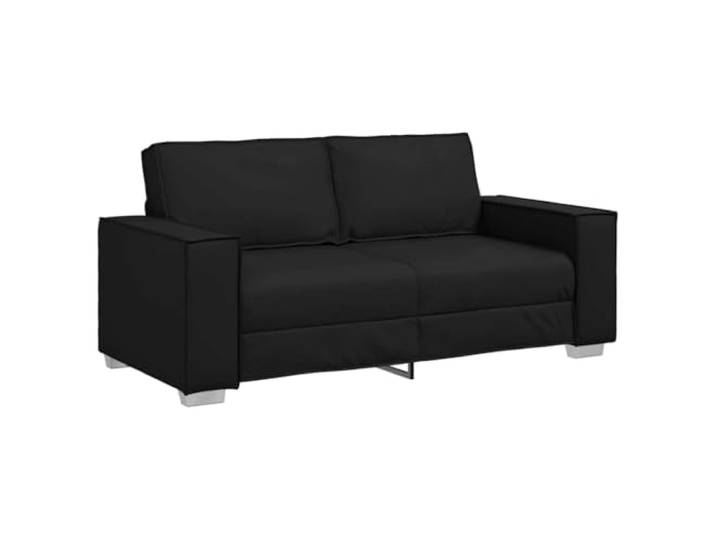 vidaXL Zweisitzer-Sofa Schwarz 180 cm Kunstleder Ein frisches Aussehen, das jeden Raum aufpeppt, Hergestellt aus hochwertigen Materialien für lange Haltbarkeit,