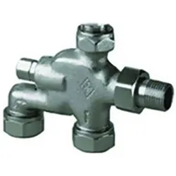IMI Verteiler E-Z System 1/2" vernickelt o.Klemmverschraubung, Zubehör Heizen