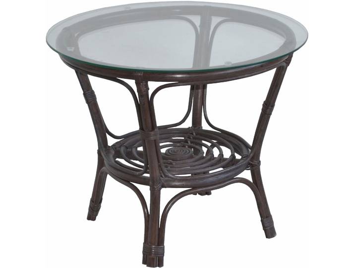 Esstisch HOME AFFAIRE, braun, B:70cm H:57cm T:70cm, Tische, Esstisch, gemütliche Rattanmöbel ideal für Wohnraum oder Wintergarten