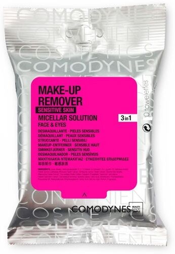Comodynes Make-up Remover Wipes Sensitive Skin 20 Units