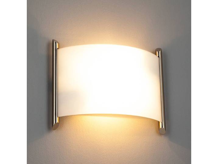 Wandlampe Filippa Lindby, dimmbar, weiß / opal, für Flurbereich, Metall, Modern, Wandleuchte, Wandlampe Innen