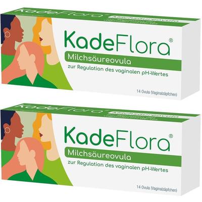 Kadeflora Milchsäureovula x2 2x14 St Vaginalsuppositorien